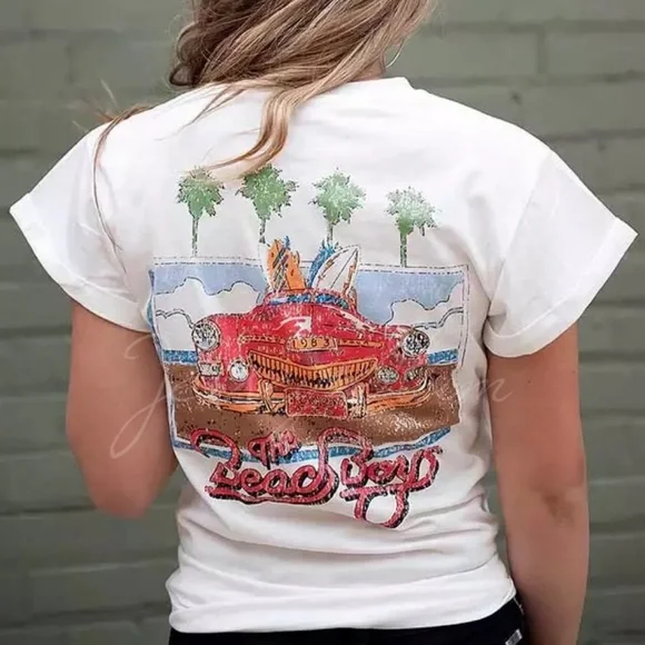 SOLD OUT The Beach Boys 1983 Tour Graphic Band Music Tee - Picture 2 of 8